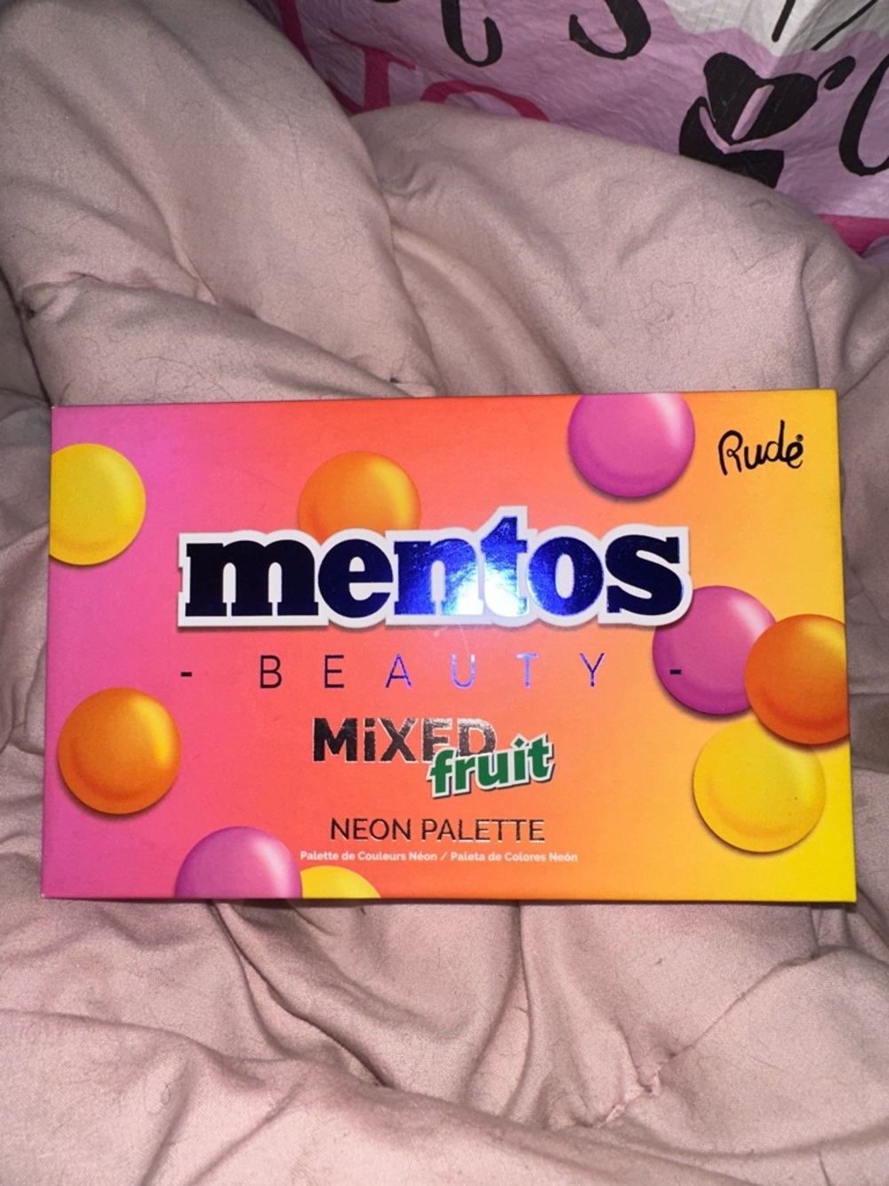 Mentos Beauty Mixed Fruit Neon Palette - Bright Pink & Orange